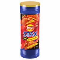 Lay's Stax Potato Crisps Xtra Flamin' Hot Flavor Chips Container