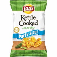 Lay's Kettle Cooked Potato Chips Jalapeno Flavor Bag Perspective: Main