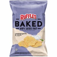Ruffles® Oven Baked Roasted Garlic and Ranch Potato Crisps Perspective: Main