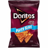 Doritos Spicy Nacho Flavored Party Size Tortilla Chips Perspective: Main