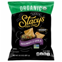 Stacy's Rosemary & Garlic Organic Pita Crisps Chips Snacks Perspective: Main
