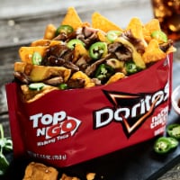 Doritos Top N Go Nacho Cheese Flavor Tortilla Chips, 2.5 Ounce -- 18 per case.