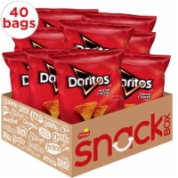 Doritos Nacho Cheese Flavored Tortilla Chips, 1 Ounce (Pack of 40)