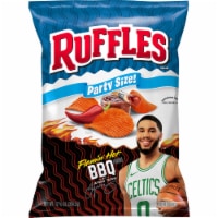 Ruffles® Flamin' Hot BBQ Potato Chips Party Size Perspective: Main