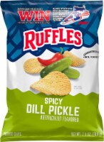 Ruffles Spicy Dill Pickle Potato Chip Perspective: Main