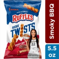 Ruffles® Ridge Twists Smoky BBQ Potato Chips