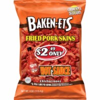 Baken-Ets Hot Sauce Flavored Chicharrones Fried Pork Skins