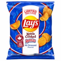 Lay's® Kettle Cooked All Dressed Flavored Ruffles Potato Chips Perspective: Main