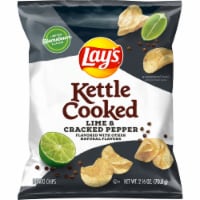 Lay's® Kettle Cooked Lime & Cracked Pepper Potato Chips Perspective: Main
