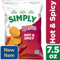 Simply™ Ruffles® Hot & Spicy Potato Chips Perspective: Main