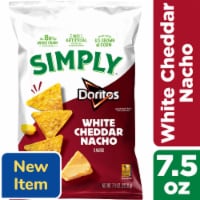 Simply™ Doritos® White Cheddar Nacho® Flavored Tortilla Chips Perspective: Main