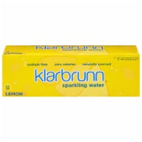 Klarbrunn Lemon Flavored Sparkling Water Cans