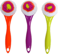 Casabella Round Mesh Scrubber Assorted Perspective: Main