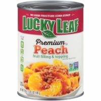 Lucky Leaf® Premium Peach Fruit Filling & Topping Perspective: Main