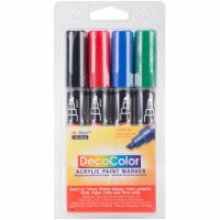 PINTAR Black Acrylic Paint Markers/Pens for Rock Painting - Pack of 12,  0.7mm/ 1mm/ 5mm, 1 - King Soopers