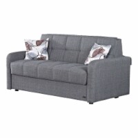 Beyan Signature Stella 69  Fabric Pull Out Sleeper Sofa in Gray