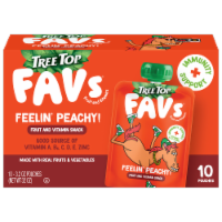 Tree Top® Favs® Feelin' Peachy! Fruit and Vitamin Pouches Perspective: Main