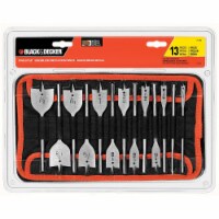 BLACK + DECKER Spade Bit Set with Pouch Perspective: Main