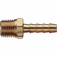 Tru-Flate 1/4 In. Barb 1/4 In. MNPT Brass Hose End 21-123