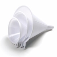 Three-Piece Plastic Funnel Set - White Perspective: Main