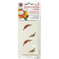 Norpro Round Canning Labels - White/Red/Green Perspective: Main