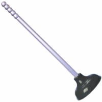 PlumbCraft® PVC Cup Plunger - Black/Clear