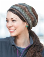 Leisure Arts Slouchy Beanies & Headwraps Cro Bk