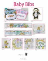 Leisure Arts Baby Bibs Cross Stitch Bk