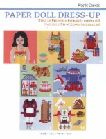 Leisure Arts Plastic Canvas Paper Doll Dress Up Bk