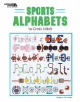Leisure Arts Sports Alphabets to Cross Stitch Bk