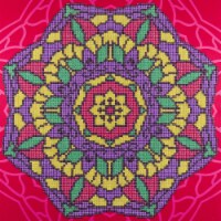Leisure Arts Diamond Art Intermediate Kit 12 X12 -Mandala