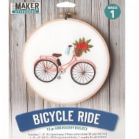 Leisure Arts Kit Embroidery 6 Bicycle Ride