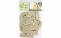 Leisure Arts Burlap Letters 3.25 Adhesive Natural Perspective: Main