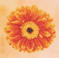 Diamond Art Kit 8x8  Sparkle Begin Orange Flower