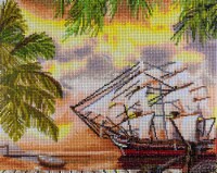 Diamond Art Kit 14x16 Advanced Pirate Ship
