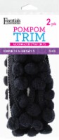 EBL Pom Pom 1/2 Fringe 1 2yd Black