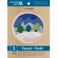 Leisure Arts Kit Embroidery 4 Snowy Forest FR
