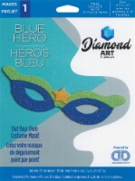 Diamond Art Kit Costume Foam Mask Blue Super Hero