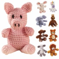 Leisure Arts Crochet Friend Kit Pig