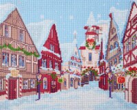 Diamond Art Kit 16x20 Advanced Snowy Village Sq
