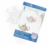 Leisure Arts Doily 12.6 Round Teapot