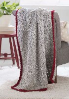 Leisure Arts Weekend Textured Lap Throws Cro Bk