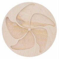 Welled Wood Surface Circle w/Pinwheel 10x10