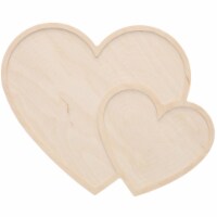 Welled Wood Surface w/Hearts 11.3x9