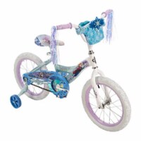 Huffy Girls’ Disney Frozen Bicycle - White/Blue Perspective: Main