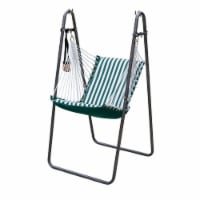 Algoma Net 1525S216214BR Sunbrella Soft Comfort Swing Chair & Stand, Green