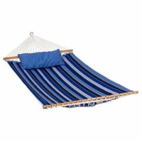 Algoma Net 2799W192181SP 13 ft. Reversible Sunbrella Quilted Hammock, Blue - Milano Cobalt St