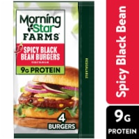 MorningStar Farms® Spicy Black Bean Plant Based Veggie Burgers Perspective: Main