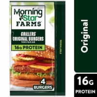 Kroger Morningstar Farms Grillers Original Veggie Burgers 4