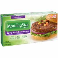 MorningStar Spicy Black Bean Burger 4 Count Perspective: Main